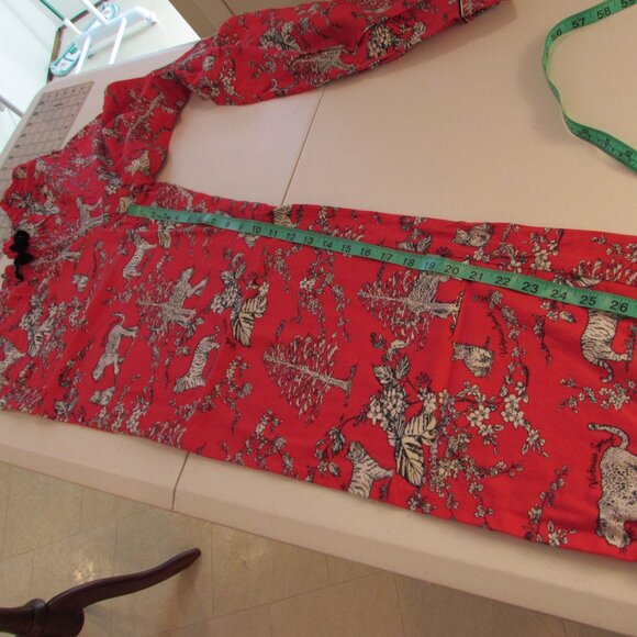 Victorias Secret Red Cotton Big Cat Sleep Pants Medium - Picture 13 of 16